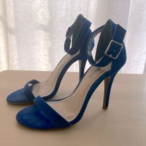 Anne Michelle size 6 cobalt blue one strap heels